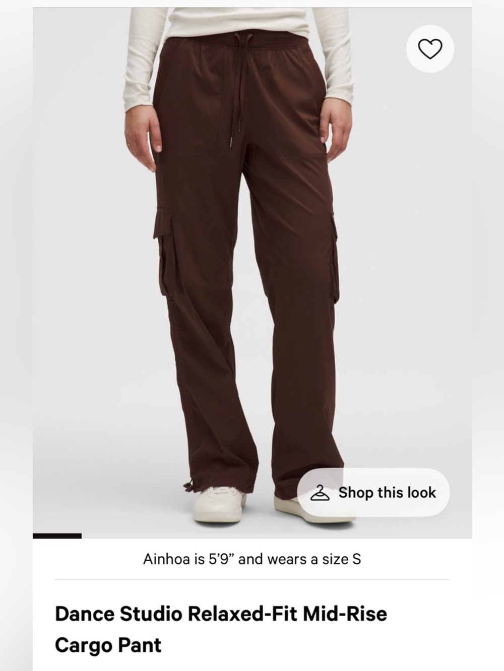 Lululemon dance studio cargo pant
